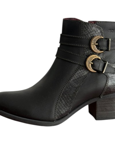 Δερμάτινο Γυναικείo Μποτάκι - M392