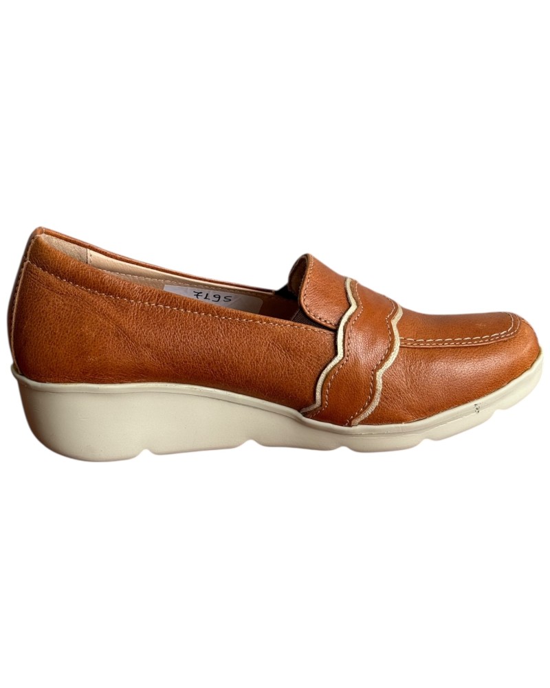  Δερμάτινο Γυναικείo Μοκασίνι - M418