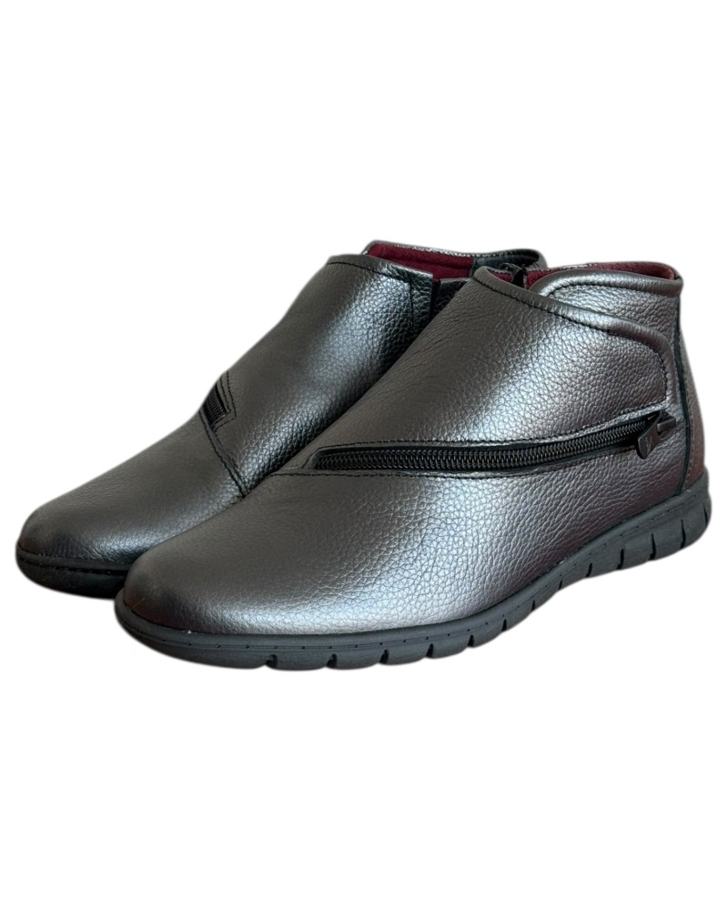 Δερμάτινο Γυναικείo Μποτάκι - M449