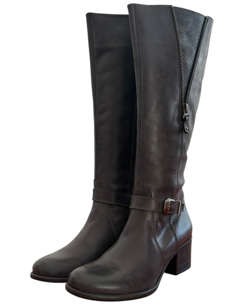 Δερμάτινη Γυναικεία Mπότα - M675