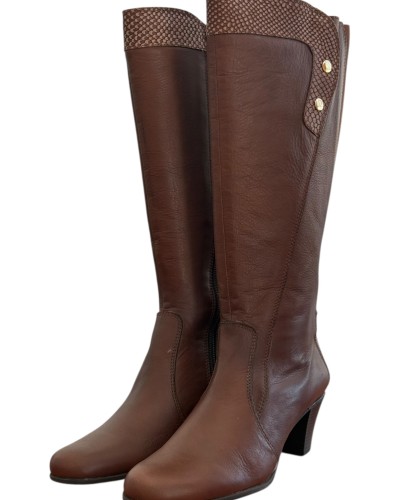 Δερμάτινη Γυναικεία Mπότα - M676