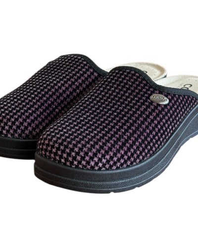 Γυναικεία Δερμάτινη Ανατομική Παντόφλα - M726