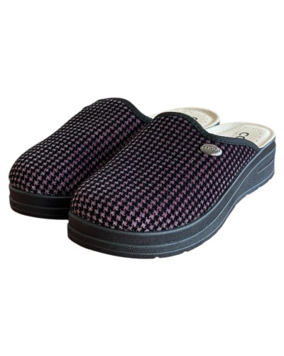 Γυναικεία Δερμάτινη Ανατομική Παντόφλα - M726