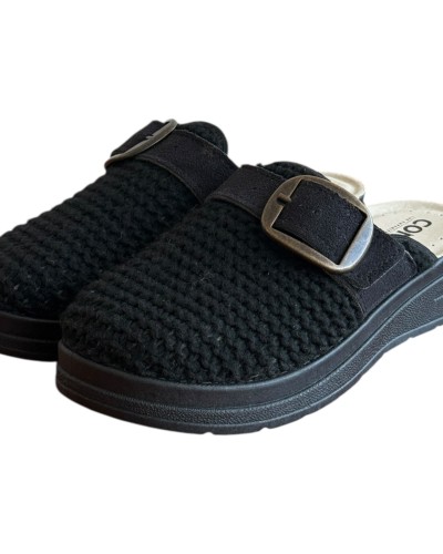 Γυναικεία Δερμάτινη Ανατομική Παντόφλα - M727