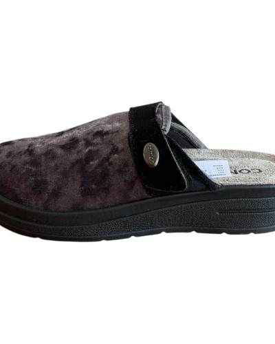 Γυναικεία Δερμάτινη Ανατομική Παντόφλα  - M736