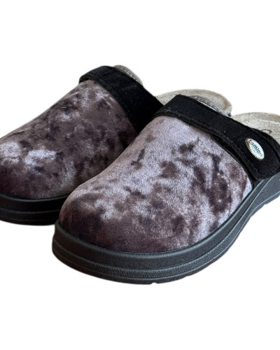 Γυναικεία Δερμάτινη Ανατομική Παντόφλα  - M736