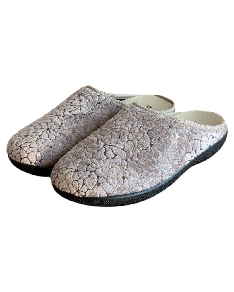 Γυναικεία Δερμάτινη Ανατομική Παντόφλα  - M751