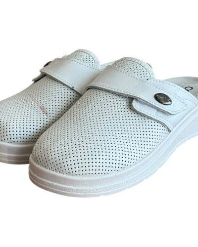 Γυναικεία Δερμάτινη Ανατομική Παντόφλα - M758