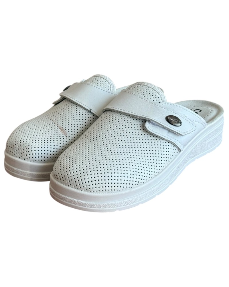 Γυναικεία Δερμάτινη Ανατομική Παντόφλα - M758