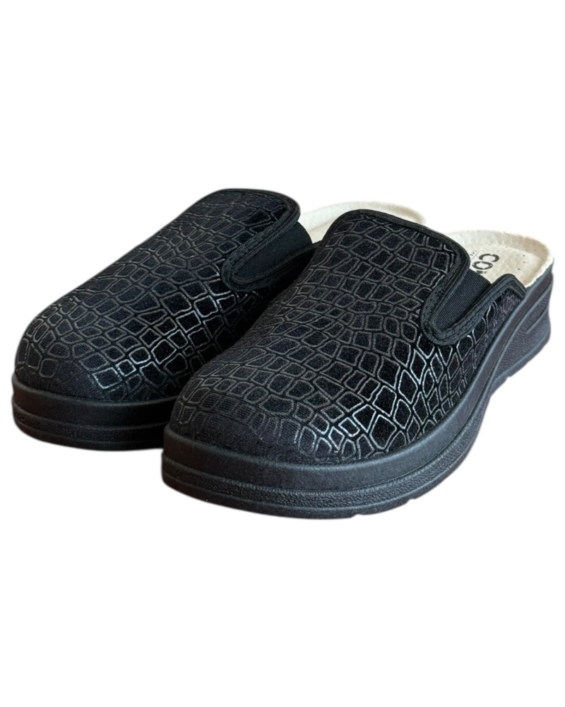 Γυναικεία Δερμάτινη Ανατομική Παντόφλα - M769