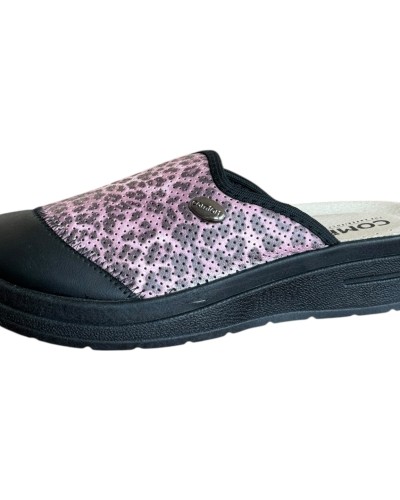 Γυναικεία Δερμάτινη Ανατομική Παντόφλα - M771