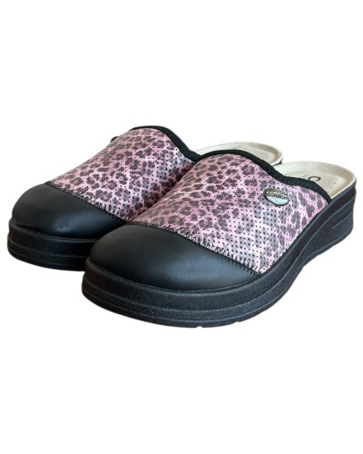 Γυναικεία Δερμάτινη Ανατομική Παντόφλα - M771