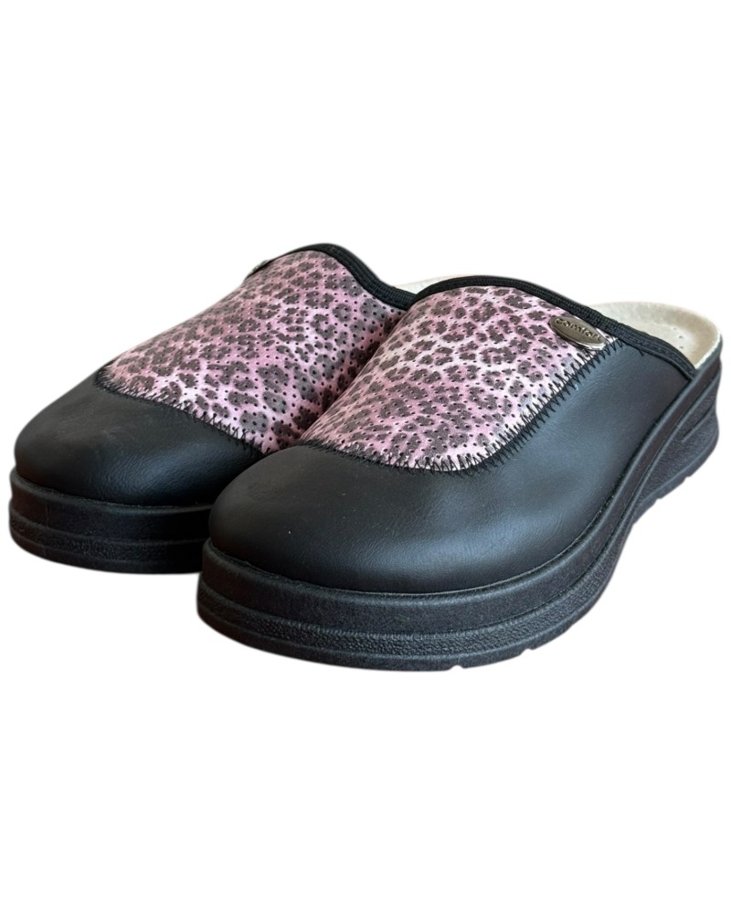 Γυναικεία Δερμάτινη Ανατομική Παντόφλα - M775