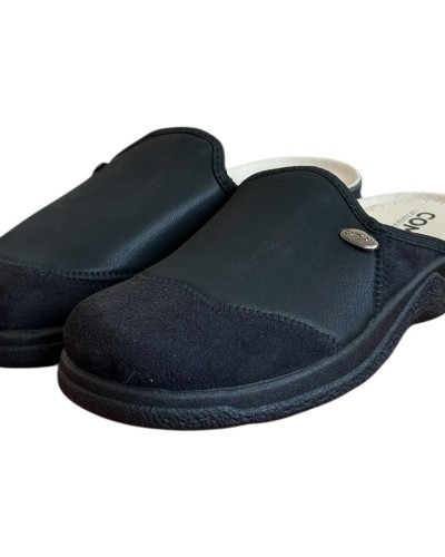 Ανδρική  Δερμάτινη Ανατομική Παντόφλα - M785