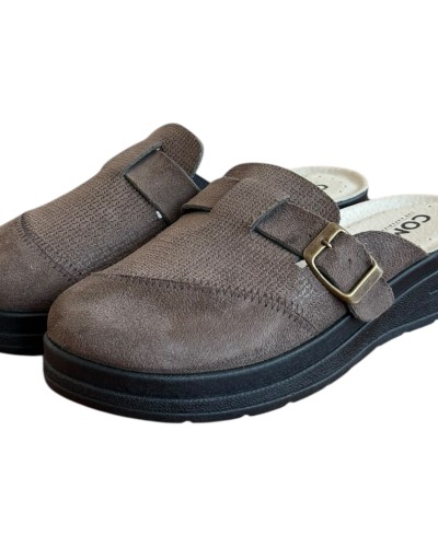 Γυναικεία Δερμάτινη Ανατομική Παντόφλα  - M791