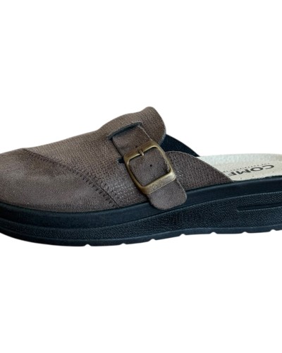 Γυναικεία Δερμάτινη Ανατομική Παντόφλα  - M791