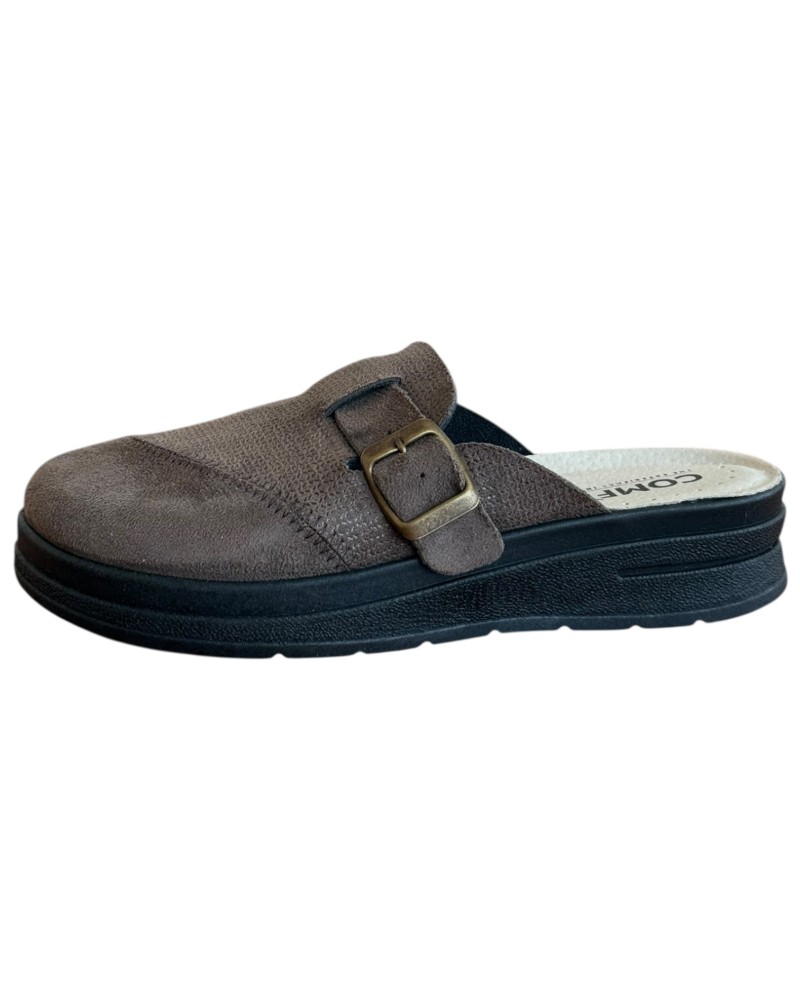 Γυναικεία Δερμάτινη Ανατομική Παντόφλα  - M791