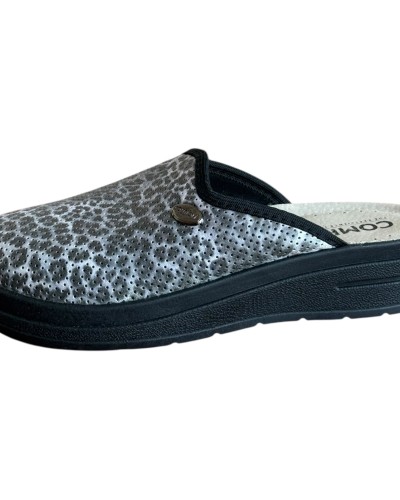 Γυναικεία Δερμάτινη Ανατομική Παντόφλα  - M801