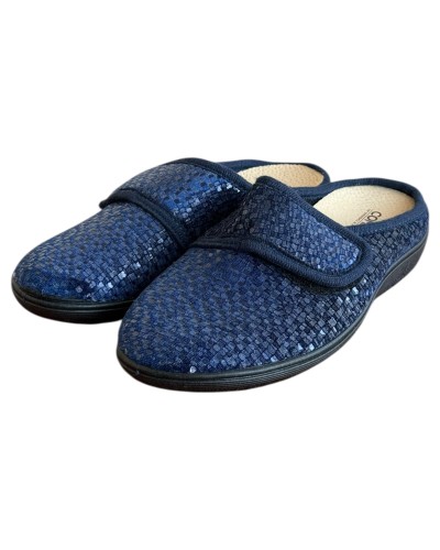 Γυναικεία Δερμάτινη Ανατομική Παντόφλα  - M841