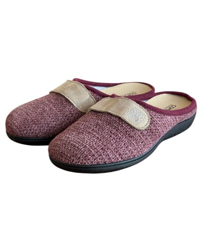 Γυναικεία Δερμάτινη Ανατομική Παντόφλα  - M842