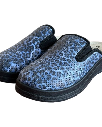 Γυναικεία Δερμάτινη Ανατομική Παντόφλα  - M870