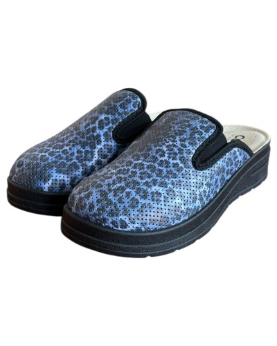 Γυναικεία Δερμάτινη Ανατομική Παντόφλα  - M870