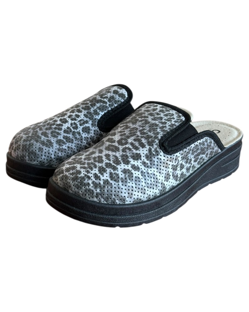 Γυναικεία Δερμάτινη Ανατομική Παντόφλα  - M871