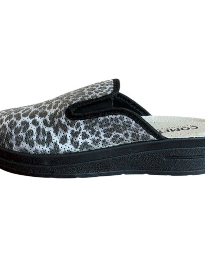 Γυναικεία Δερμάτινη Ανατομική Παντόφλα  - M871