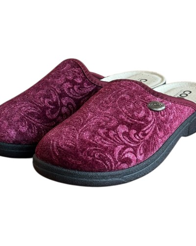 Γυναικεία Δερμάτινη Ανατομική Παντόφλα  - M874