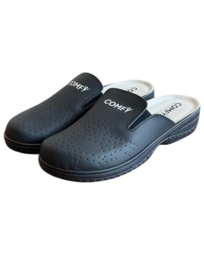 Γυναικεία Δερμάτινη Ανατομική Παντόφλα  - M962