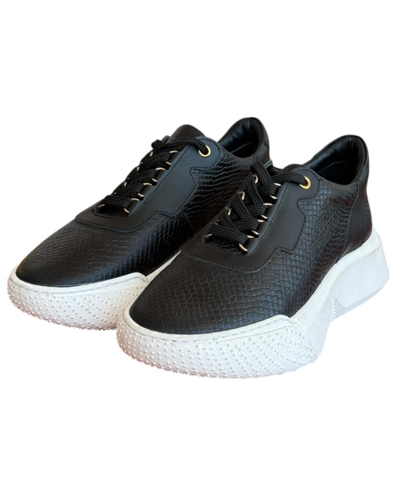  Δερμάτινο Γυναικείο Sneaker- N177