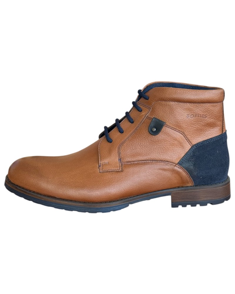  Δερμάτινο Ανδρικό Μποτάκι - N284