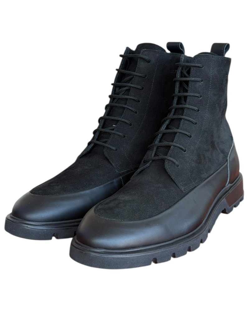  Δερμάτινο Ανδρικό Μποτάκι - N297