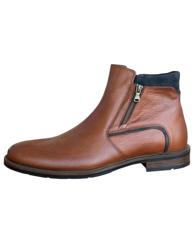  Δερμάτινο Ανδρικό Μποτάκι - N309