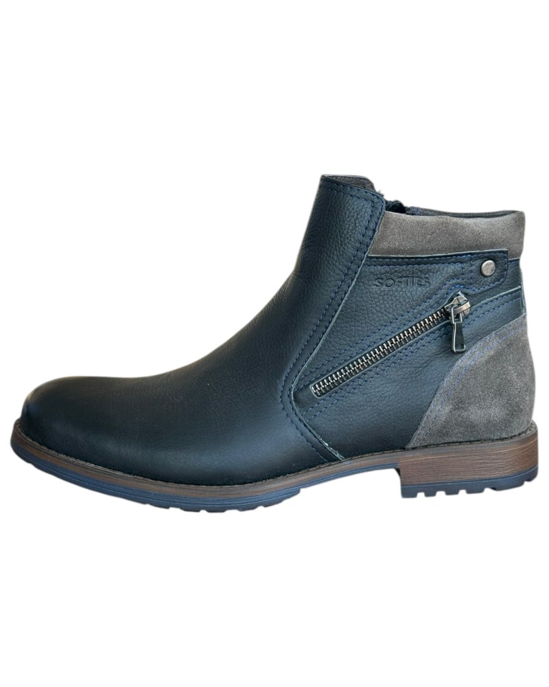  Δερμάτινο Ανδρικό Μποτάκι - N322