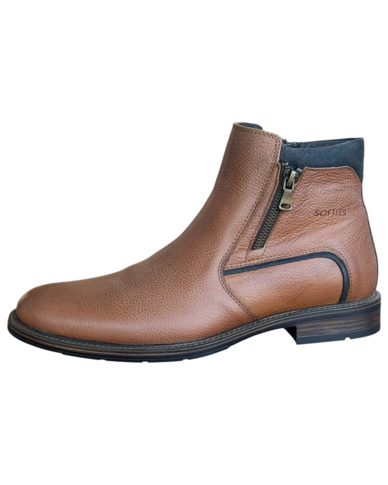  Δερμάτινο Ανδρικό Μποτάκι - N343