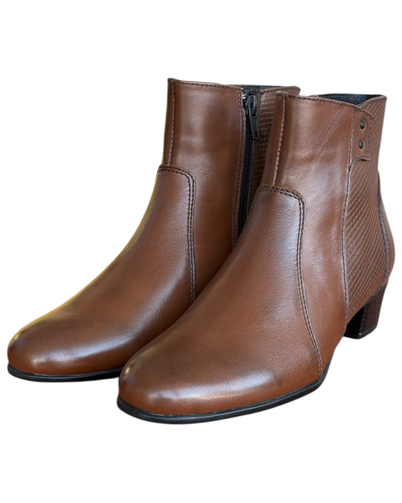 Δερμάτινο Γυναικείo Μποτάκι - N345