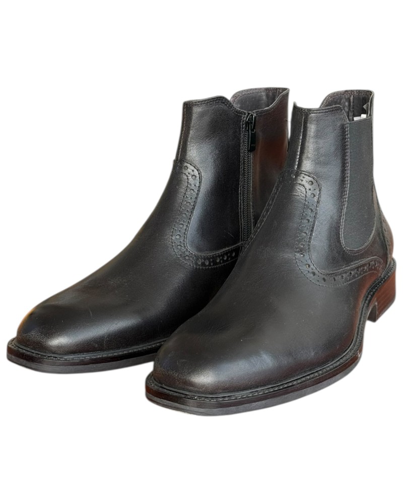  Δερμάτινο Ανδρικό Μποτάκι - N49