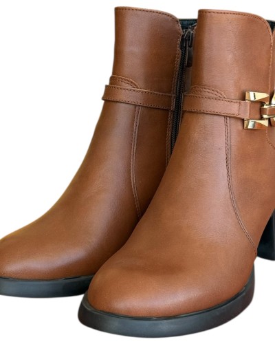 Δερμάτινο Γυναικείo Μποτάκι - N644