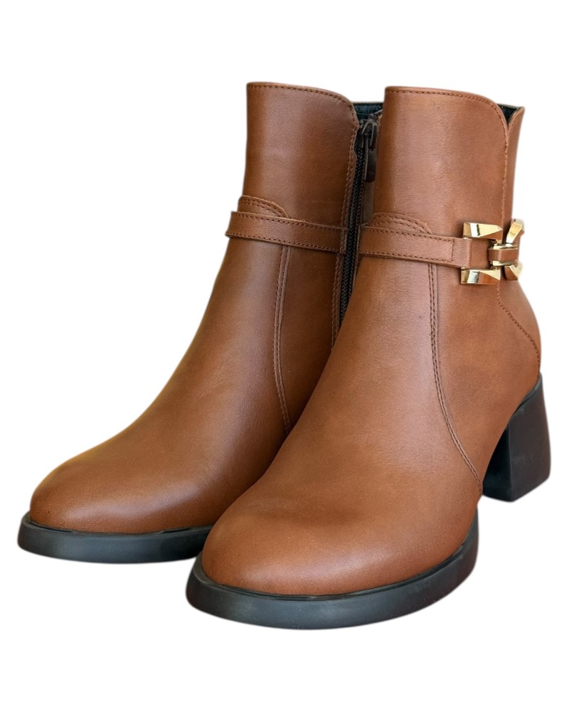 Δερμάτινο Γυναικείo Μποτάκι - N644