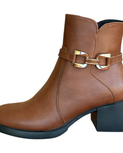 Δερμάτινο Γυναικείo Μποτάκι - N644