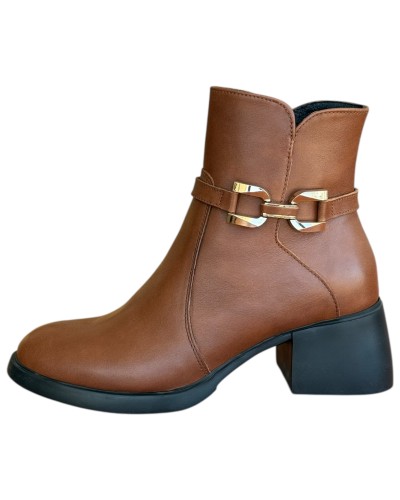 Δερμάτινο Γυναικείo Μποτάκι - N644