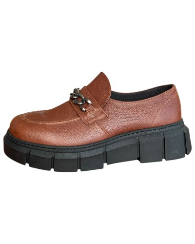  Δερμάτινο Γυναικείo Μοκασίνι - N7