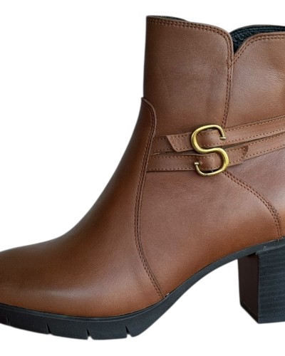 Δερμάτινο Γυναικείo Μποτάκι - N775