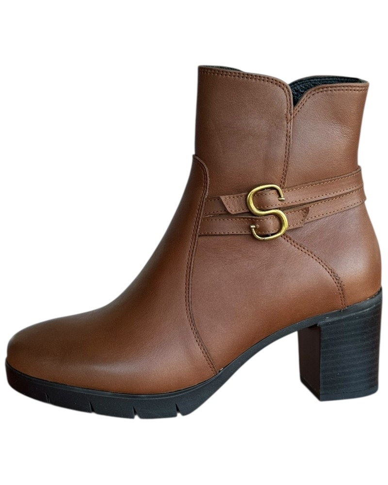 Δερμάτινο Γυναικείo Μποτάκι - N775