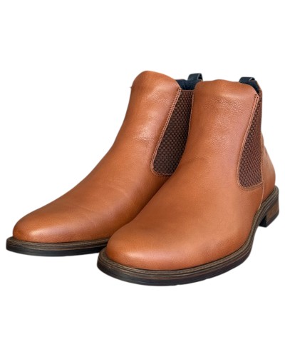  Δερμάτινο Ανδρικό Μποτάκι - N874