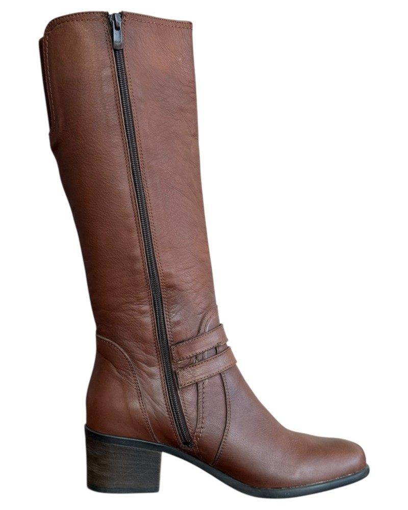 Δερμάτινη Γυναικεία Mπότα - N926