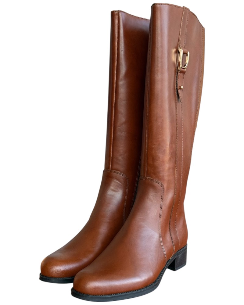 Δερμάτινη Γυναικεία Mπότα - N954