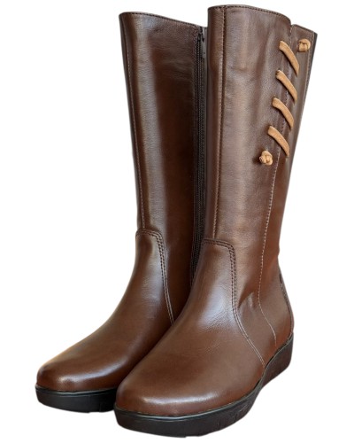 Δερμάτινη Γυναικεία Mπότα - N977