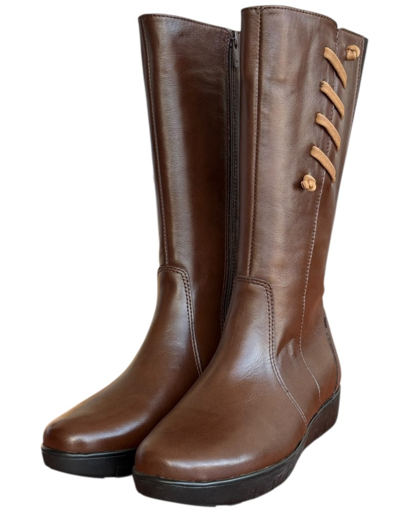 Δερμάτινη Γυναικεία Mπότα - N977